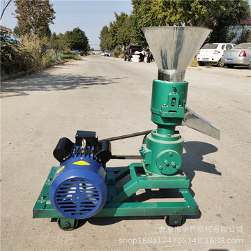 家禽飼料顆粒機(jī) 小型養(yǎng)殖用造粒機(jī) 兩相電家禽麥麩擠粒機(jī)